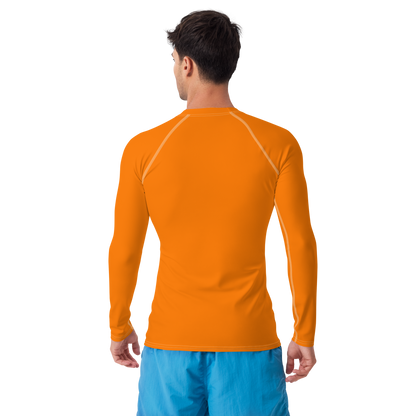 Detroit 'Old English D' Rash Guard | Men's - Safety Orange