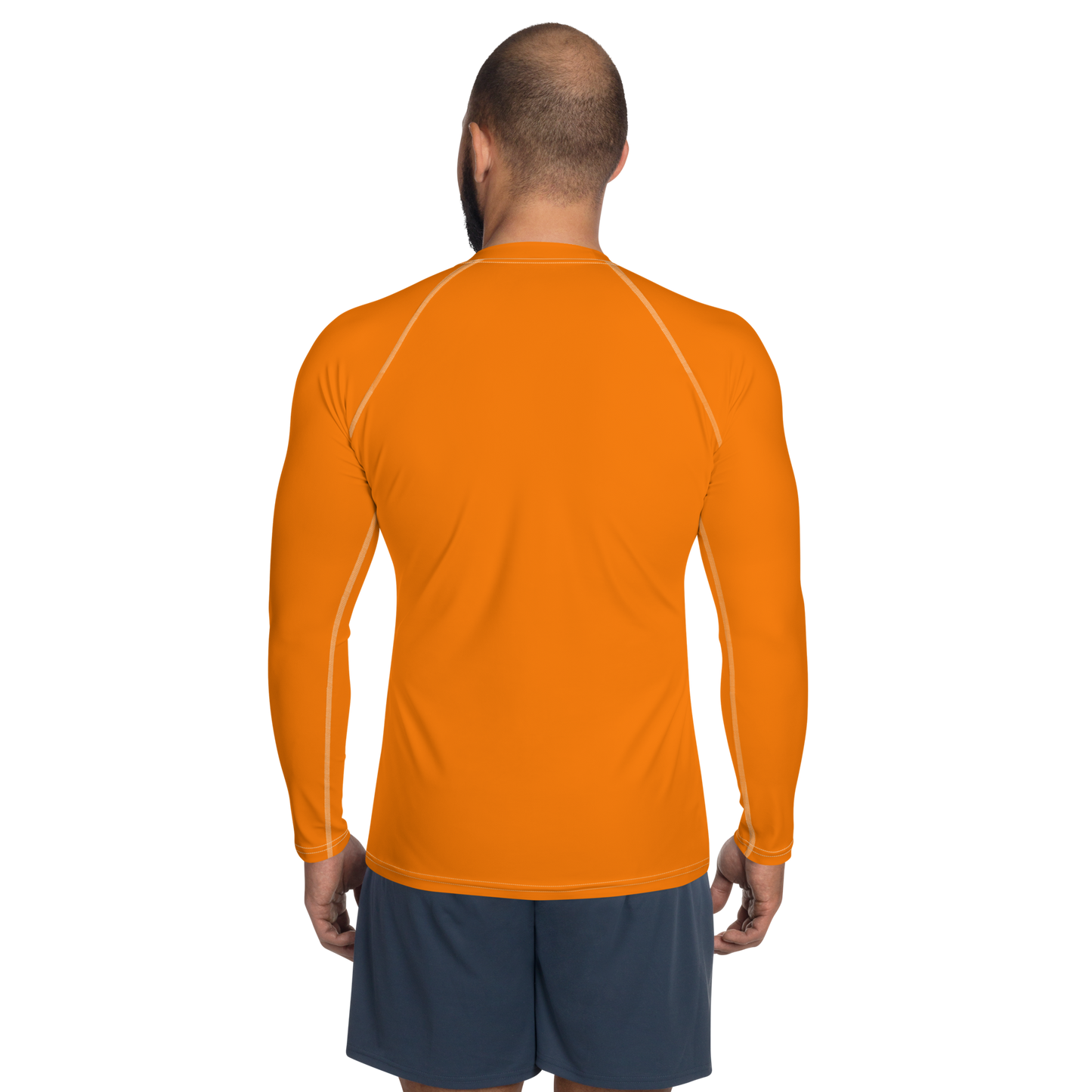 Detroit 'Old English D' Rash Guard | Men's - Safety Orange