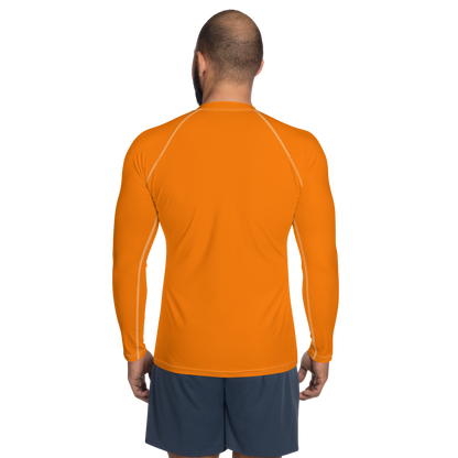 Detroit 'Old English D' Rash Guard | Men's - Safety Orange