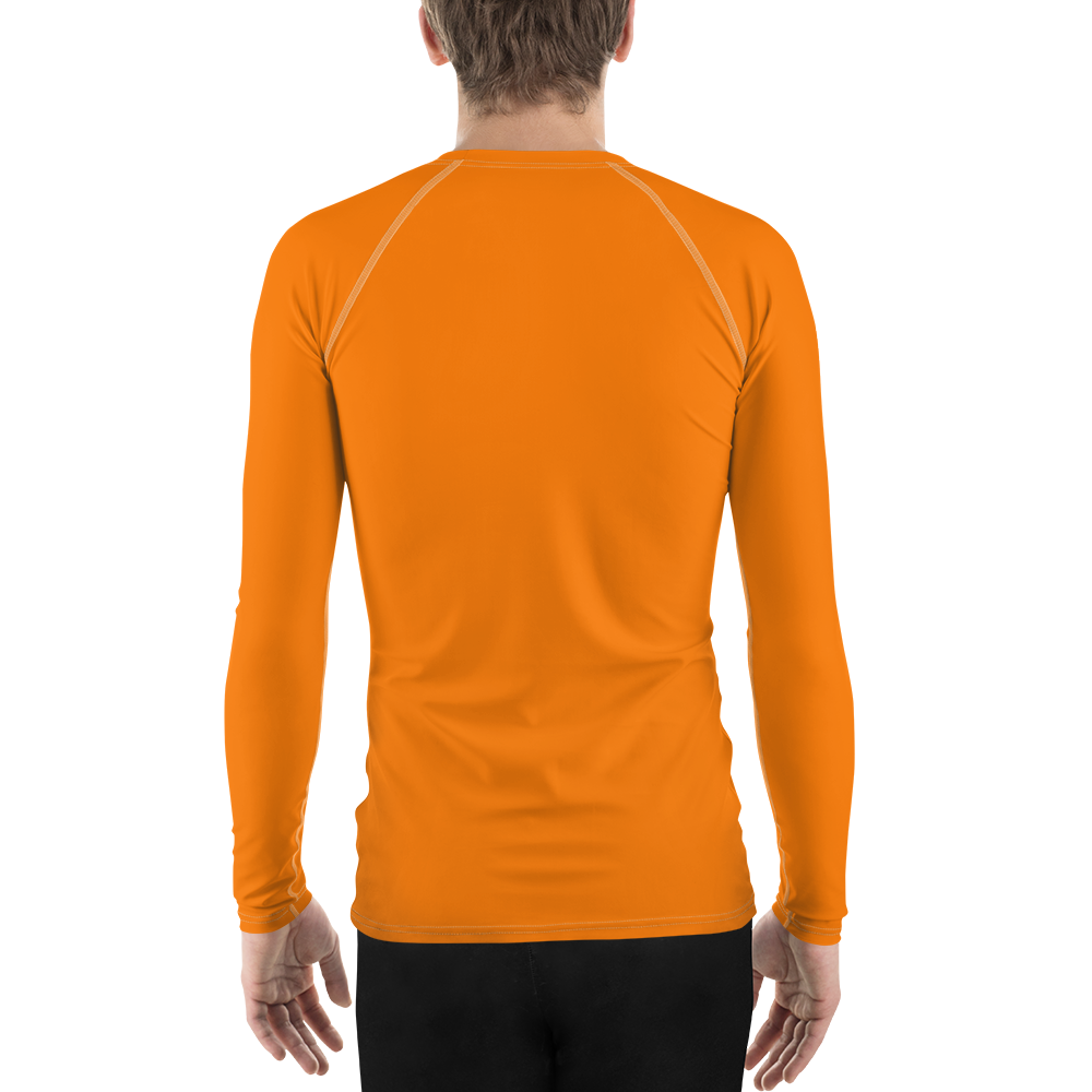 Detroit 'Old English D' Rash Guard | Men's - Safety Orange