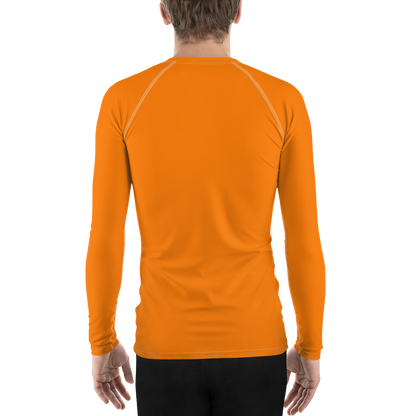 Detroit 'Old English D' Rash Guard | Men's - Safety Orange