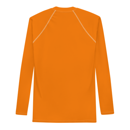 Detroit 'Old English D' Rash Guard | Men's - Safety Orange