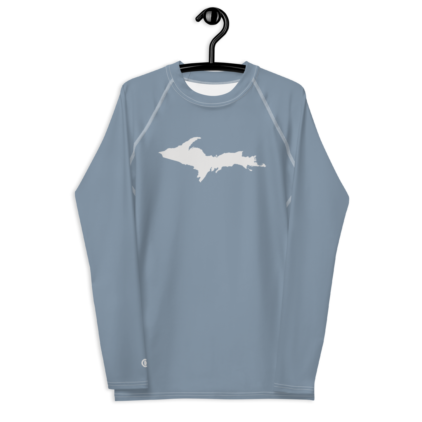 Michigan Upper Peninsula Rash Guard (w/ UP Outline) | Men's - B-24 Grey