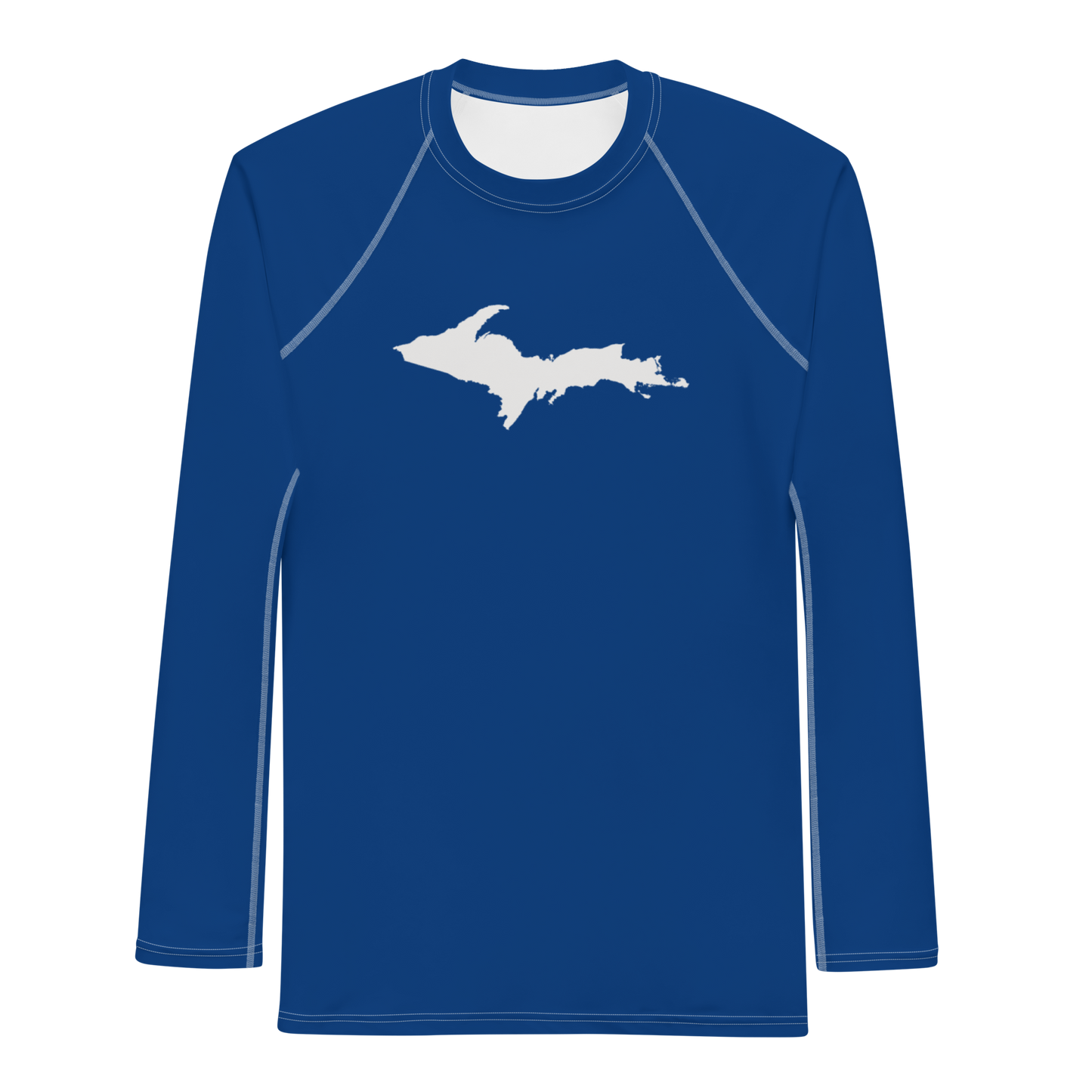 Michigan Upper Peninsula Rash Guard (w/ UP Outline) | Men's - Dearborn Blue