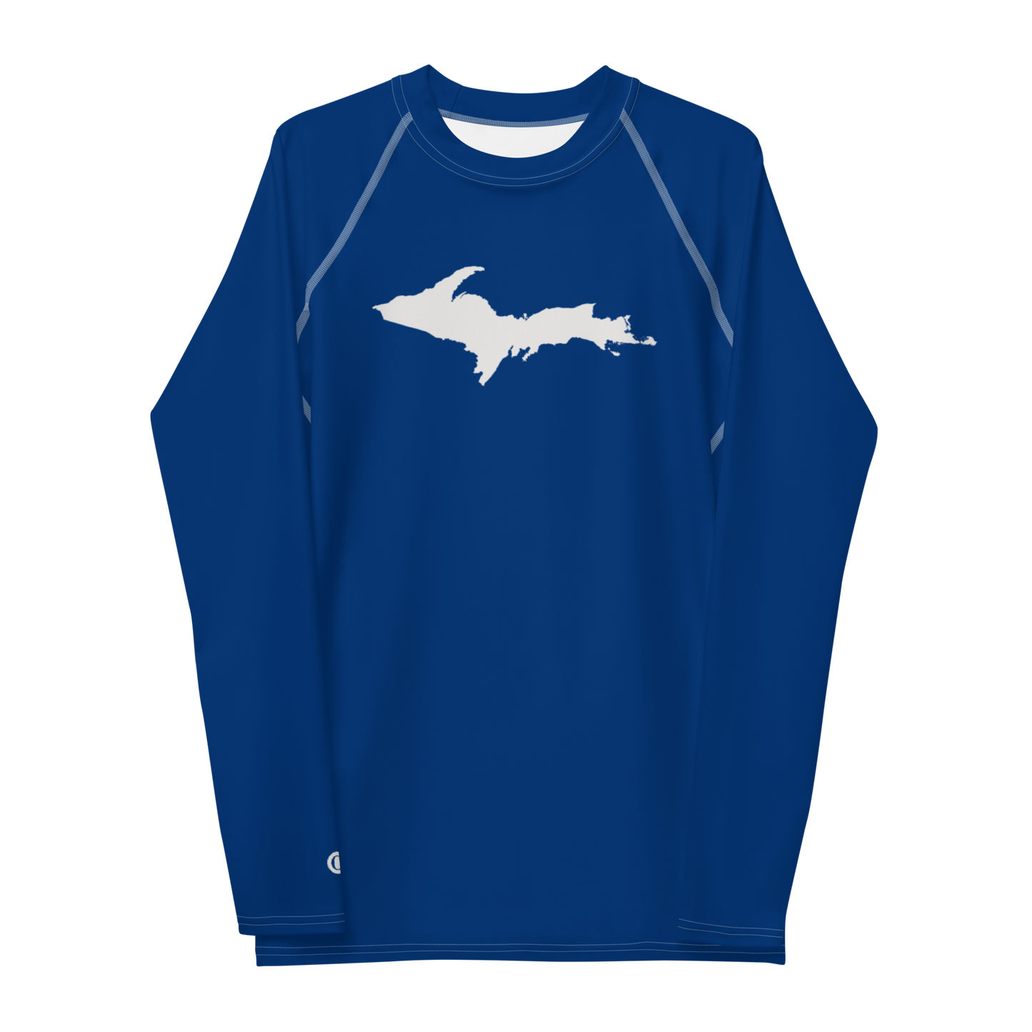 Michigan Upper Peninsula Rash Guard (w/ UP Outline) | Men's - Dearborn Blue