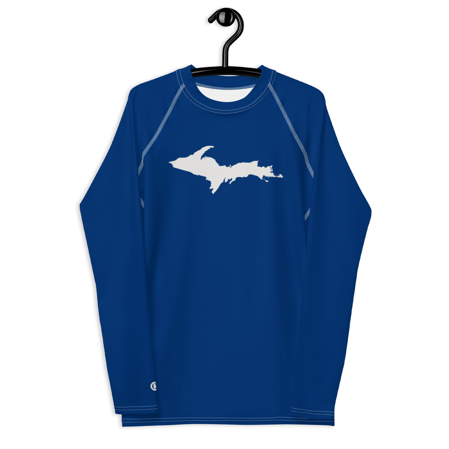 Michigan Upper Peninsula Rash Guard (w/ UP Outline) | Men's - Dearborn Blue