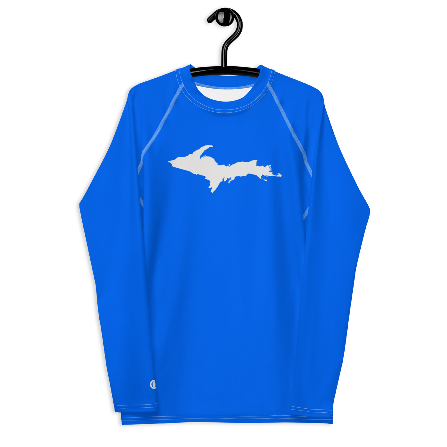 Michigan Upper Peninsula Rash Guard (w/ UP Outline) | Men's -  Motor Town Blue