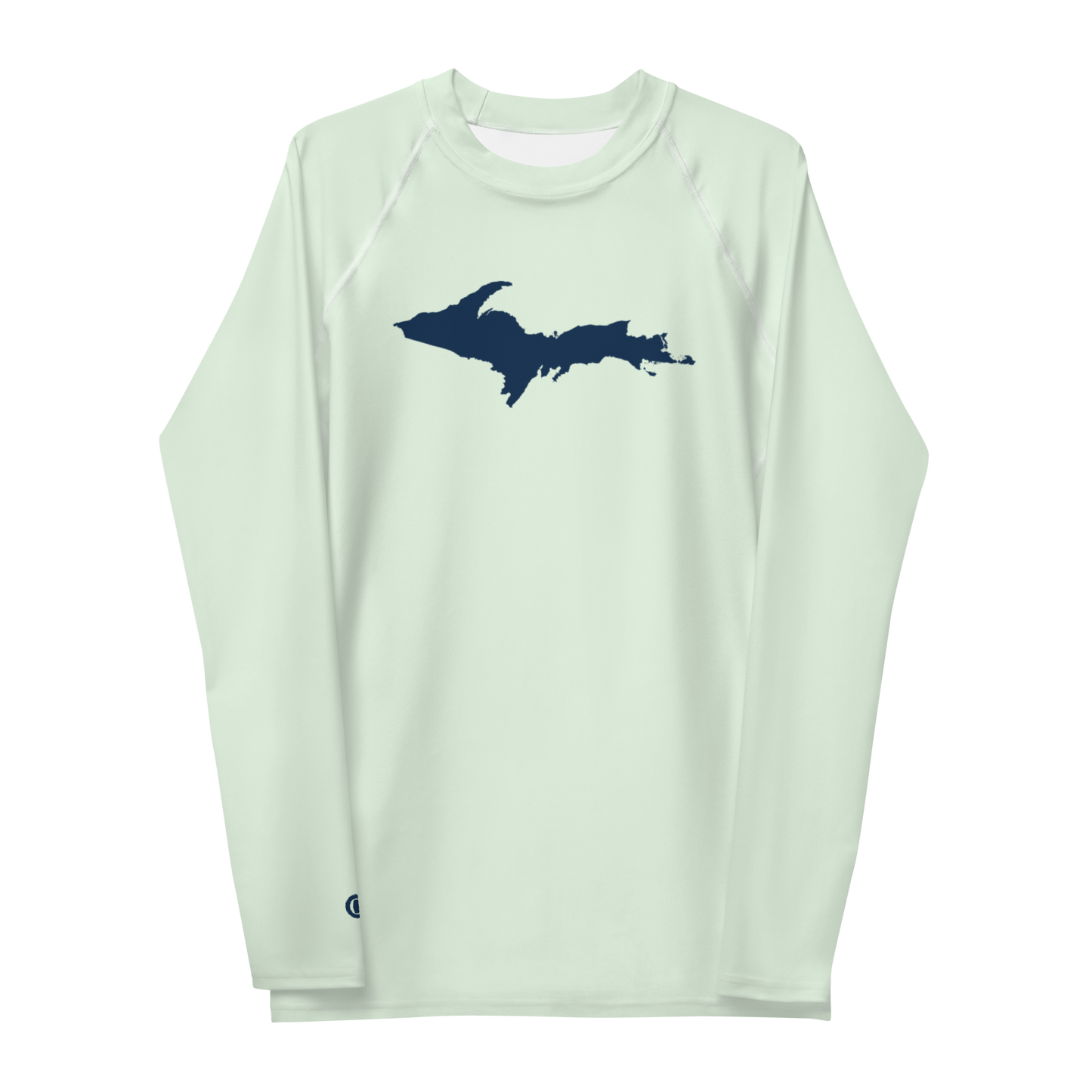 Michigan Upper Peninsula Rash Guard (w/ UP Outline) | Men's - Dew Green