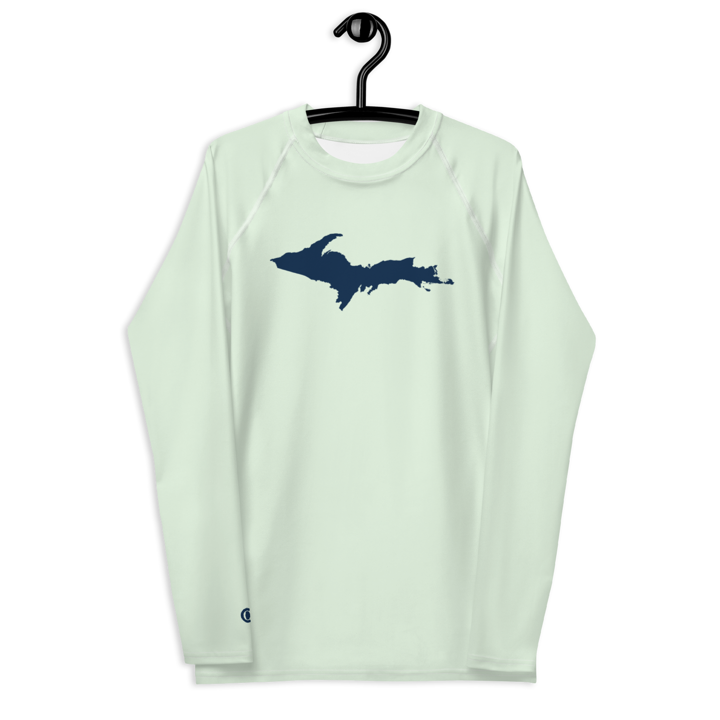 Michigan Upper Peninsula Rash Guard (w/ UP Outline) | Men's - Dew Green