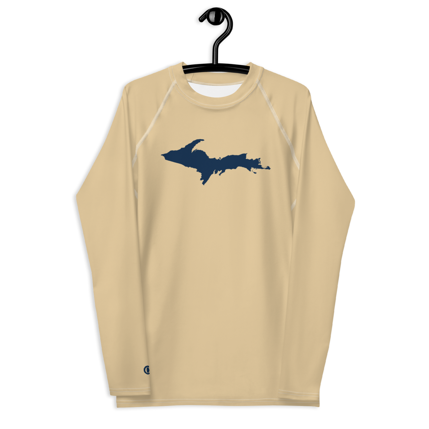 Michigan Upper Peninsula Rash Guard (w/ UP Outline) | Men's - Maple Color