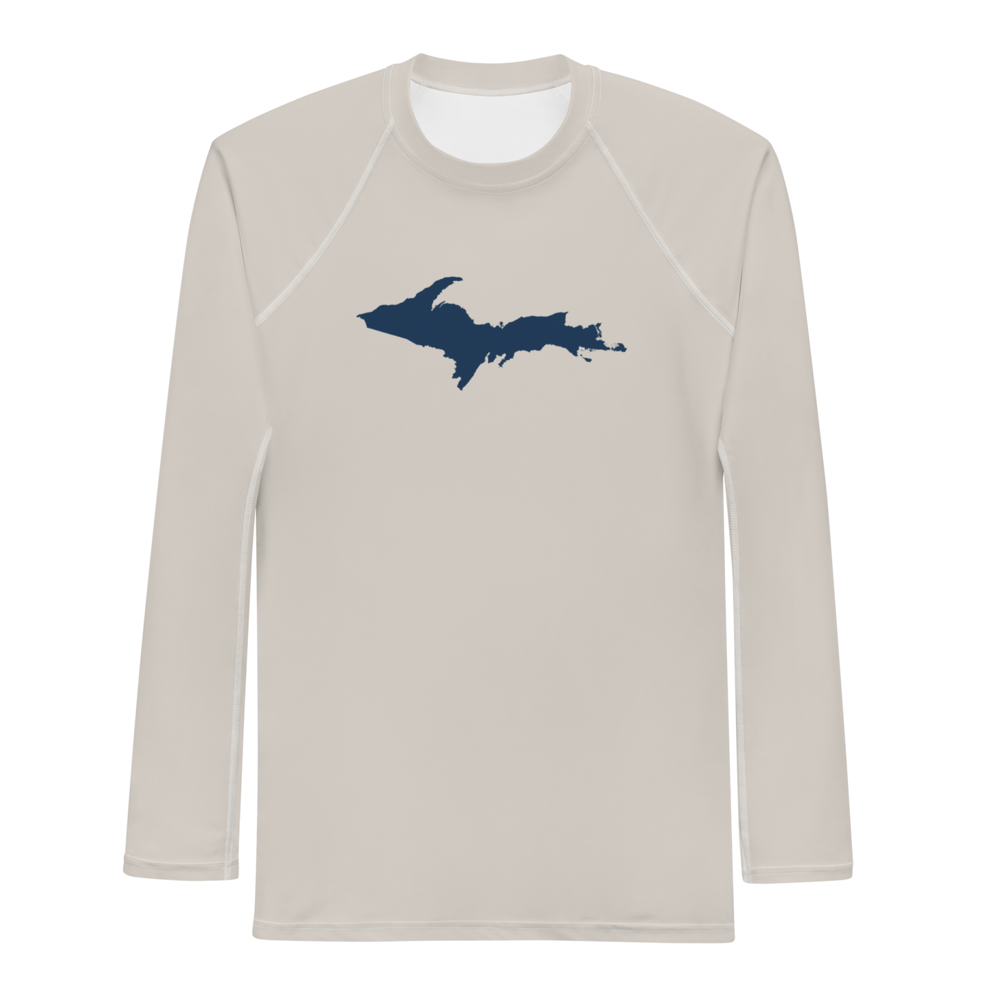 Michigan Upper Peninsula Rash Guard (w/ UP Outline) | Men's - Canvas Color