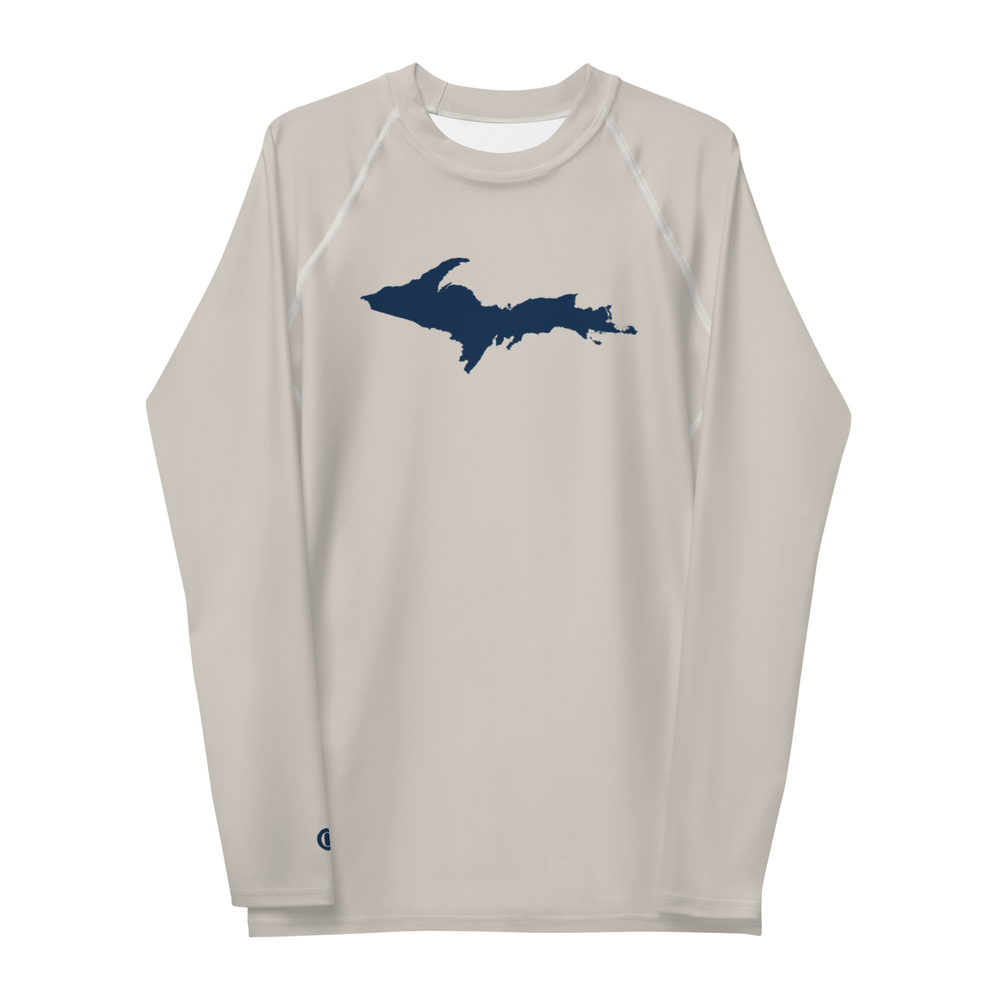 Michigan Upper Peninsula Rash Guard (w/ UP Outline) | Men's - Canvas Color