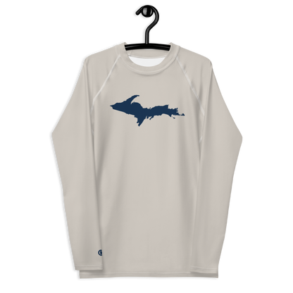 Michigan Upper Peninsula Rash Guard (w/ UP Outline) | Men's - Canvas Color