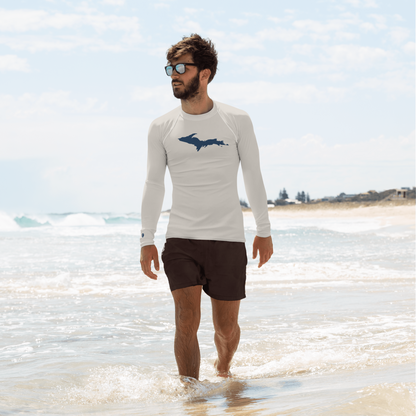 Michigan Upper Peninsula Rash Guard (w/ UP Outline) | Men's - Canvas Color