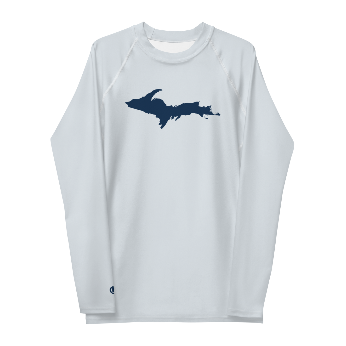 Michigan Upper Peninsula Rash Guard (w/ UP Outline) | Men's - Gossy White