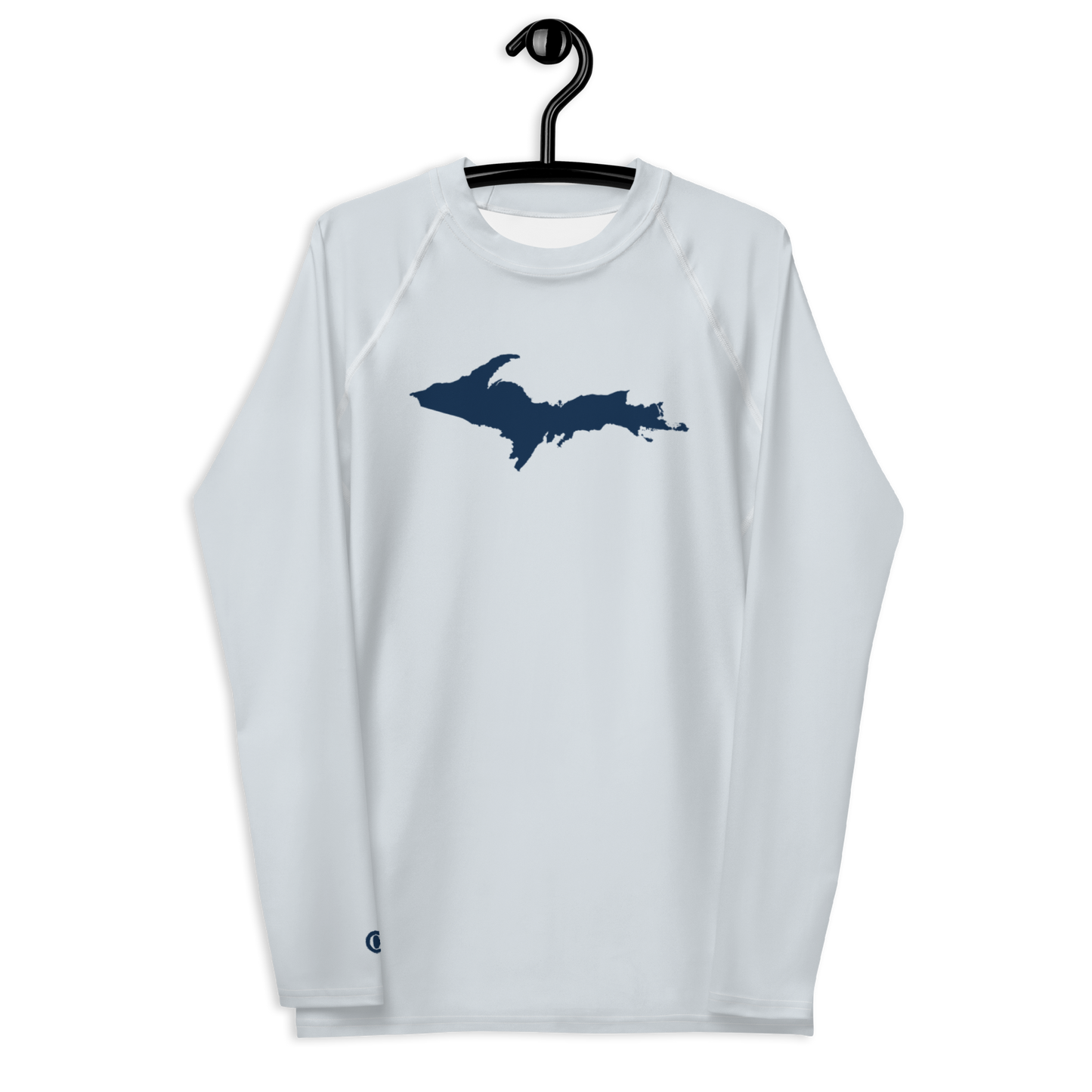 Michigan Upper Peninsula Rash Guard (w/ UP Outline) | Men's - Gossy White