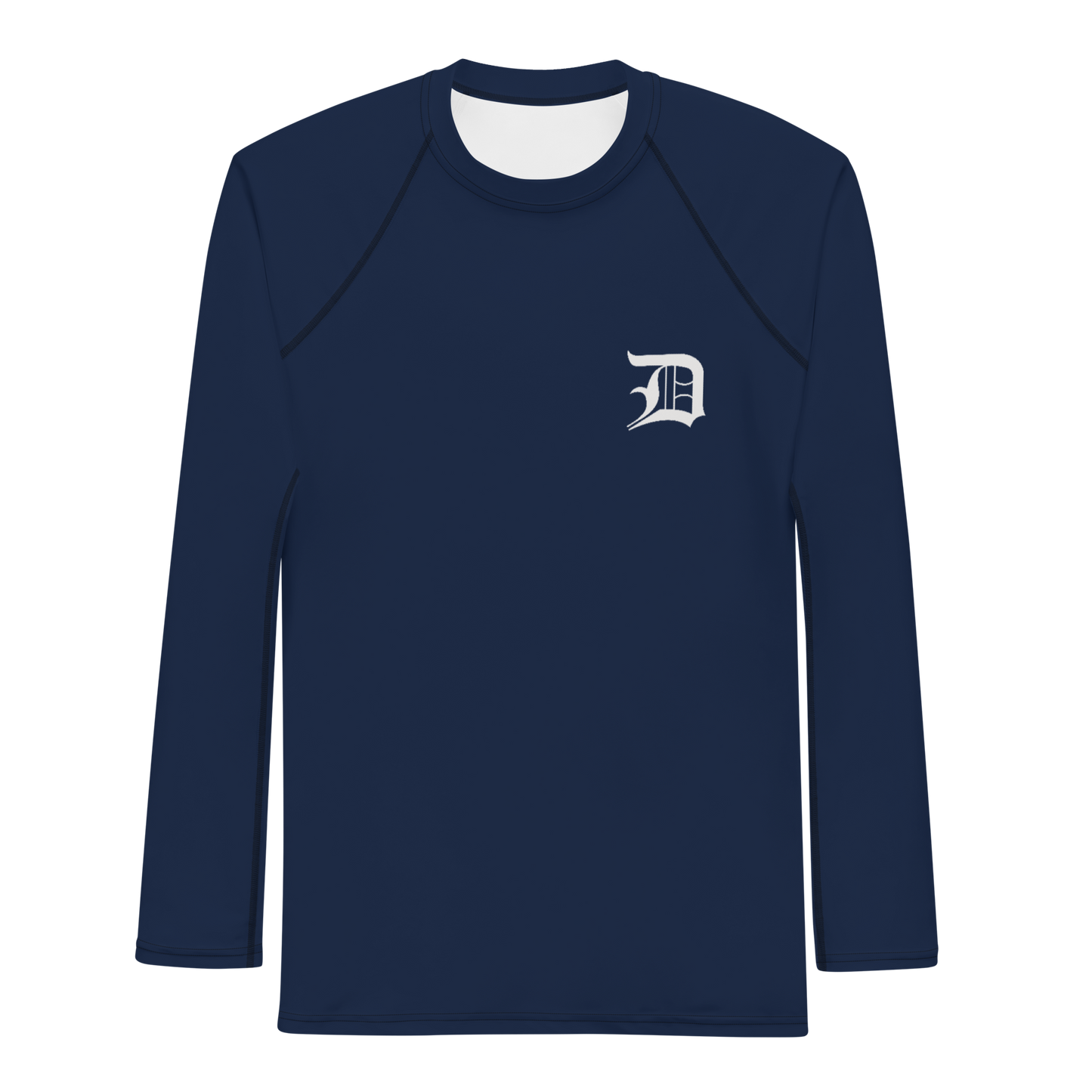 Detroit 'Old English D' Rash Guard | Men's - Navy