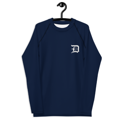 Detroit 'Old English D' Rash Guard | Men's - Navy