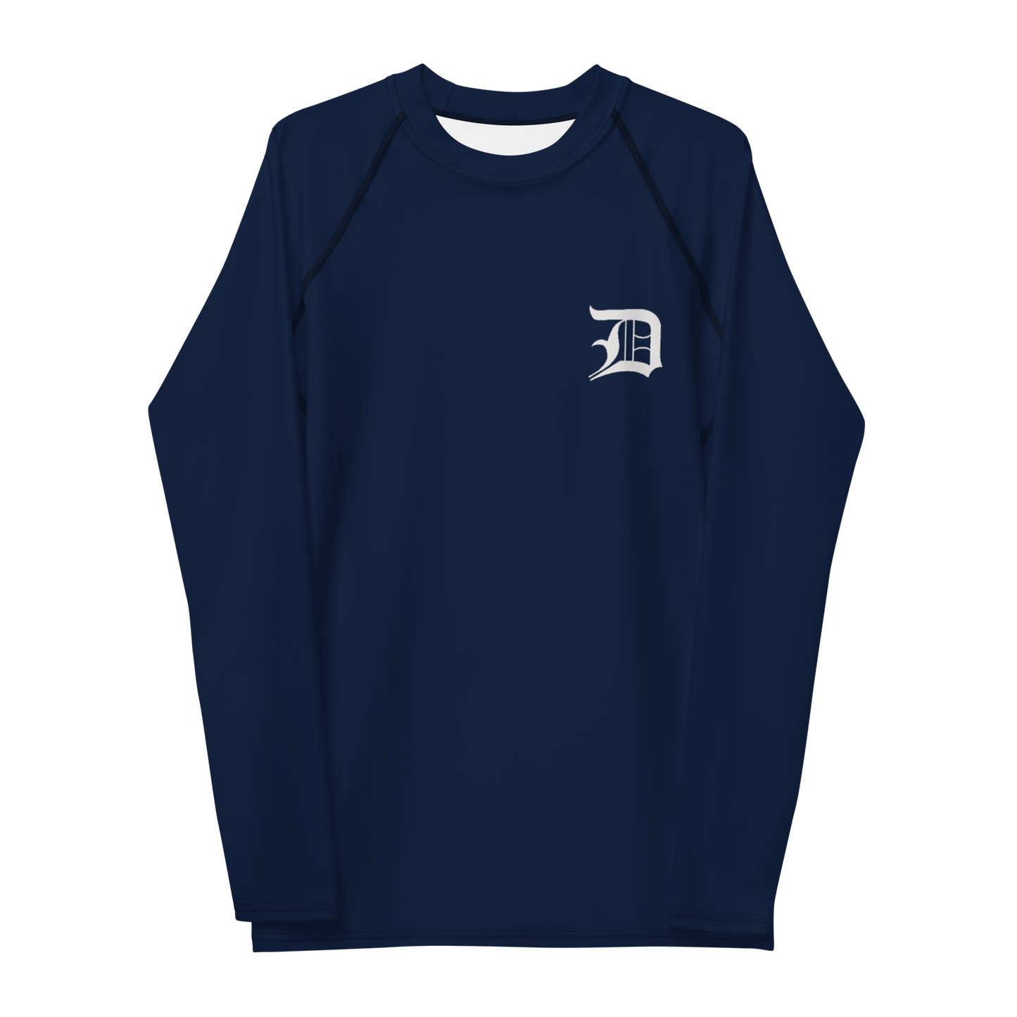 Detroit 'Old English D' Rash Guard | Men's - Navy