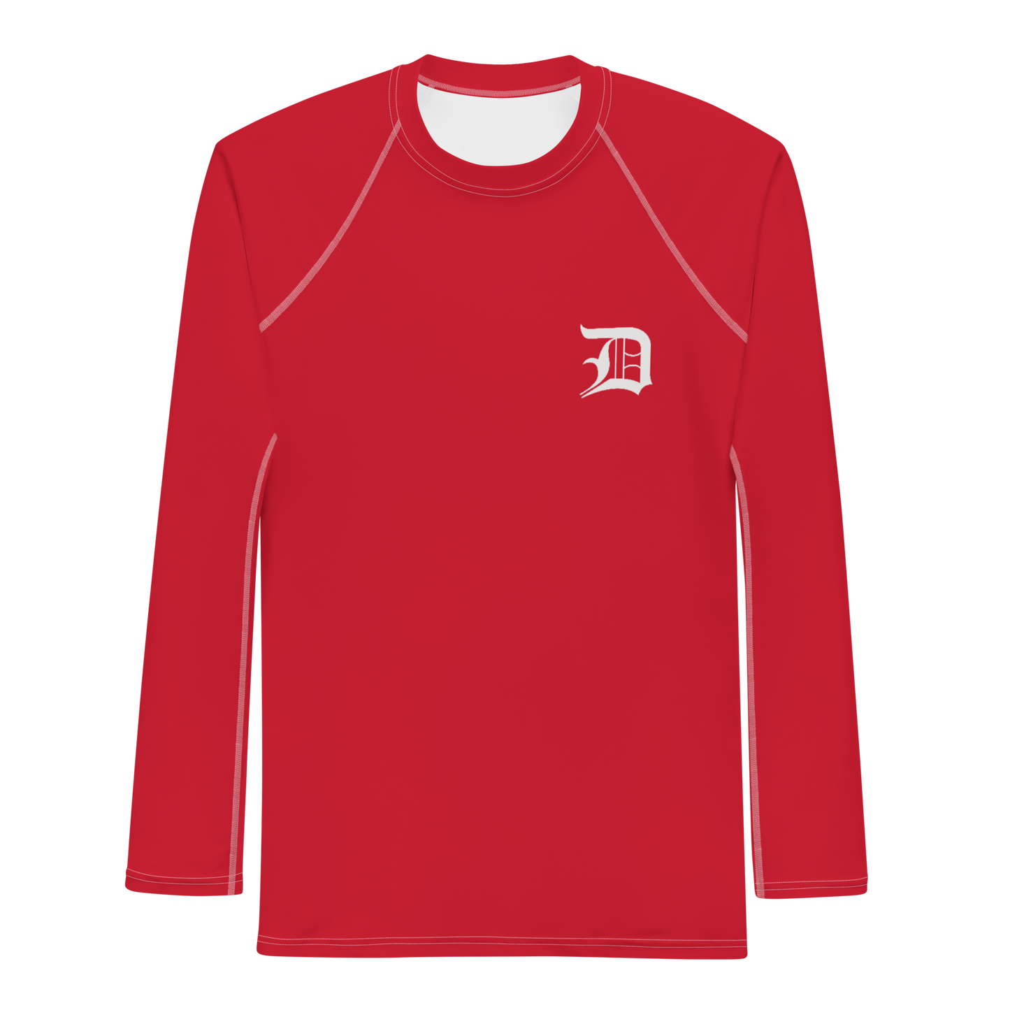 Detroit 'Old English D' Rash Guard | Men's - Aliform Red