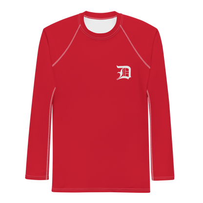 Detroit 'Old English D' Rash Guard | Men's - Aliform Red