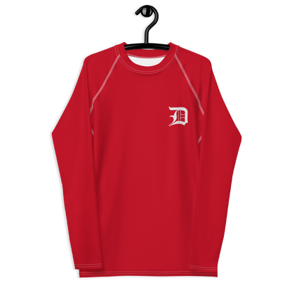 Detroit 'Old English D' Rash Guard | Men's - Aliform Red