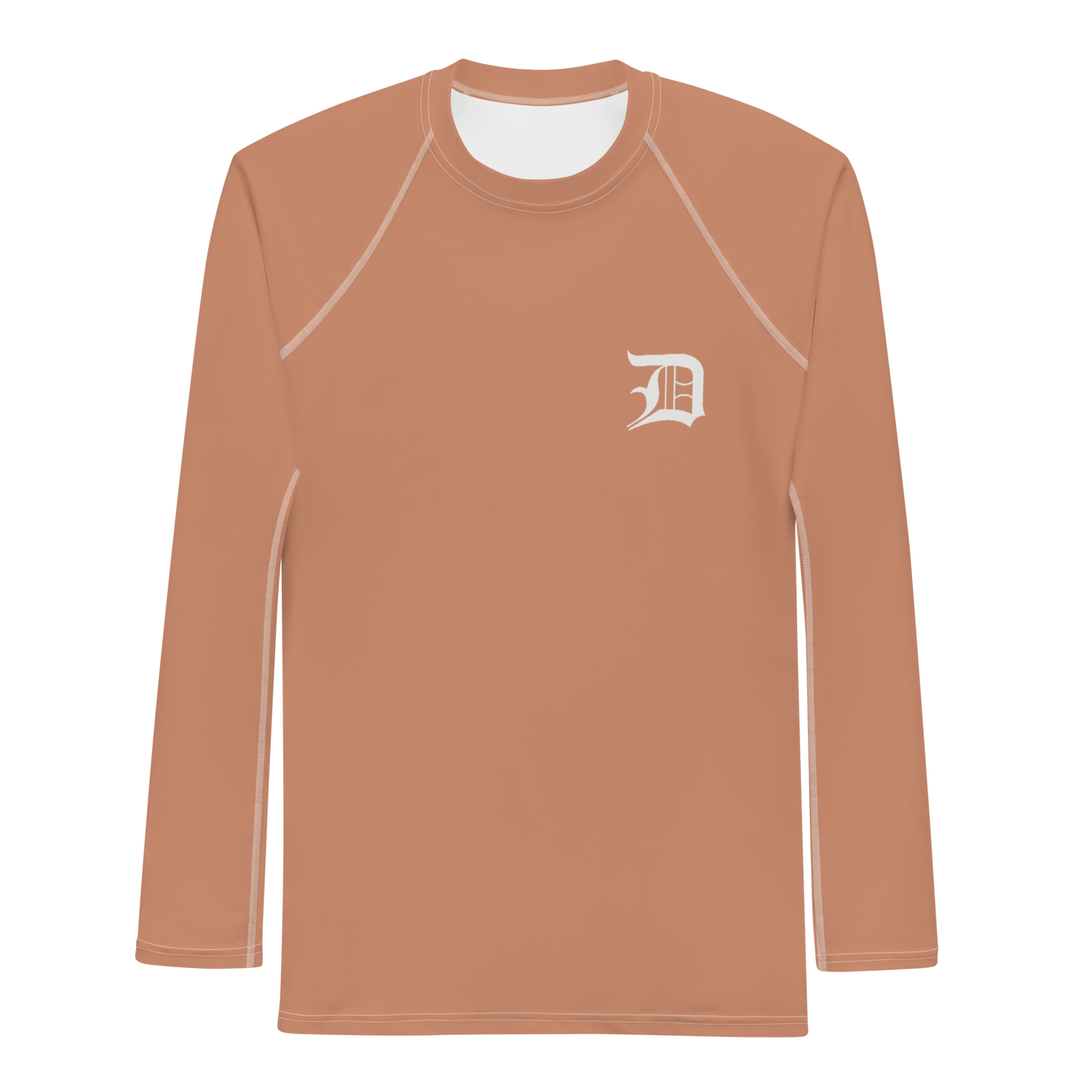 Detroit 'Old English D' Rash Guard | Men's - Copper Color