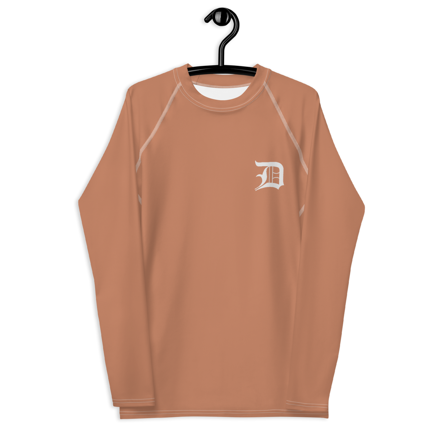 Detroit 'Old English D' Rash Guard | Men's - Copper Color