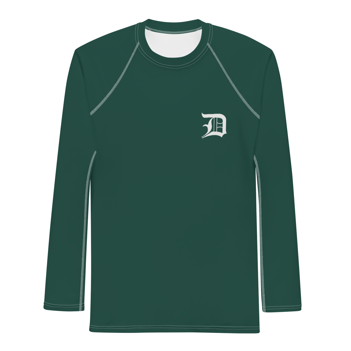 Detroit 'Old English D' Rash Guard | Men's - Laconic Green