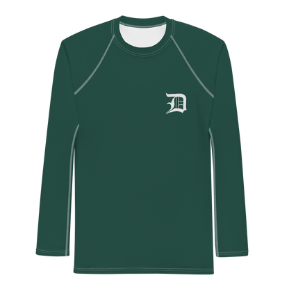 Detroit 'Old English D' Rash Guard | Men's - Laconic Green