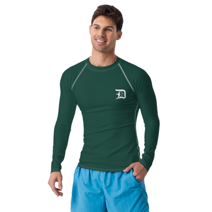 Detroit 'Old English D' Rash Guard | Men's - Laconic Green