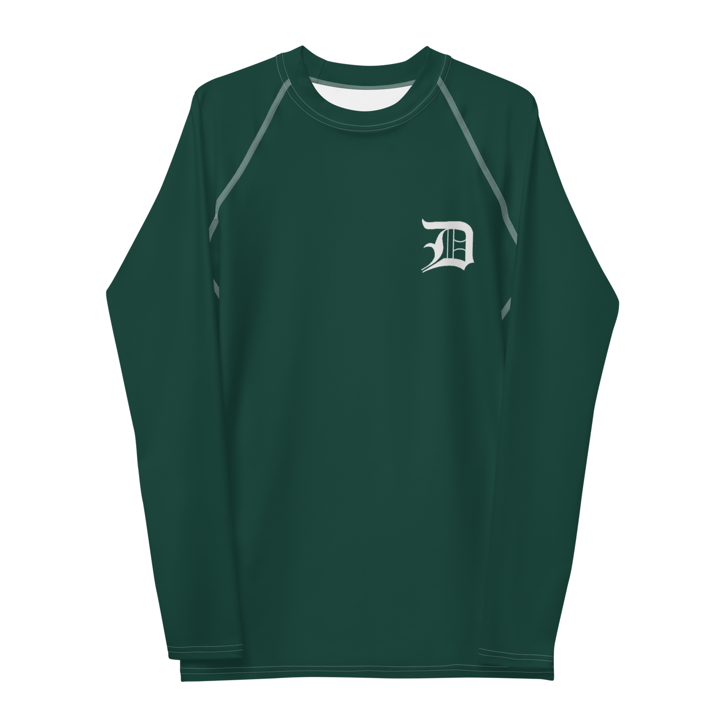 Detroit 'Old English D' Rash Guard | Men's - Laconic Green