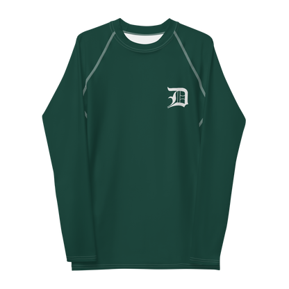 Detroit 'Old English D' Rash Guard | Men's - Laconic Green