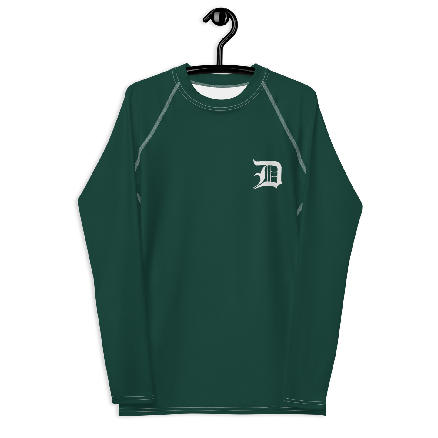 Detroit 'Old English D' Rash Guard | Men's - Laconic Green