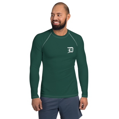 Detroit 'Old English D' Rash Guard | Men's - Laconic Green