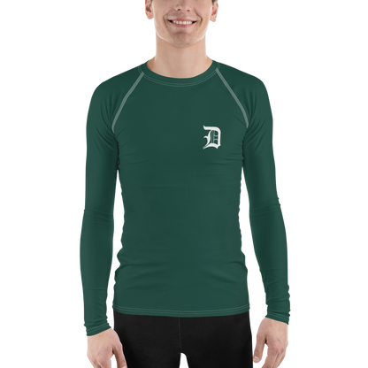 Detroit 'Old English D' Rash Guard | Men's - Laconic Green