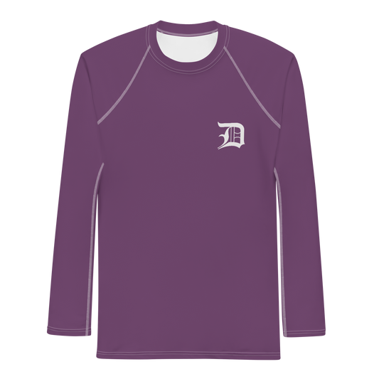 Detroit 'Old English D' Rash Guard | Men's - Plum