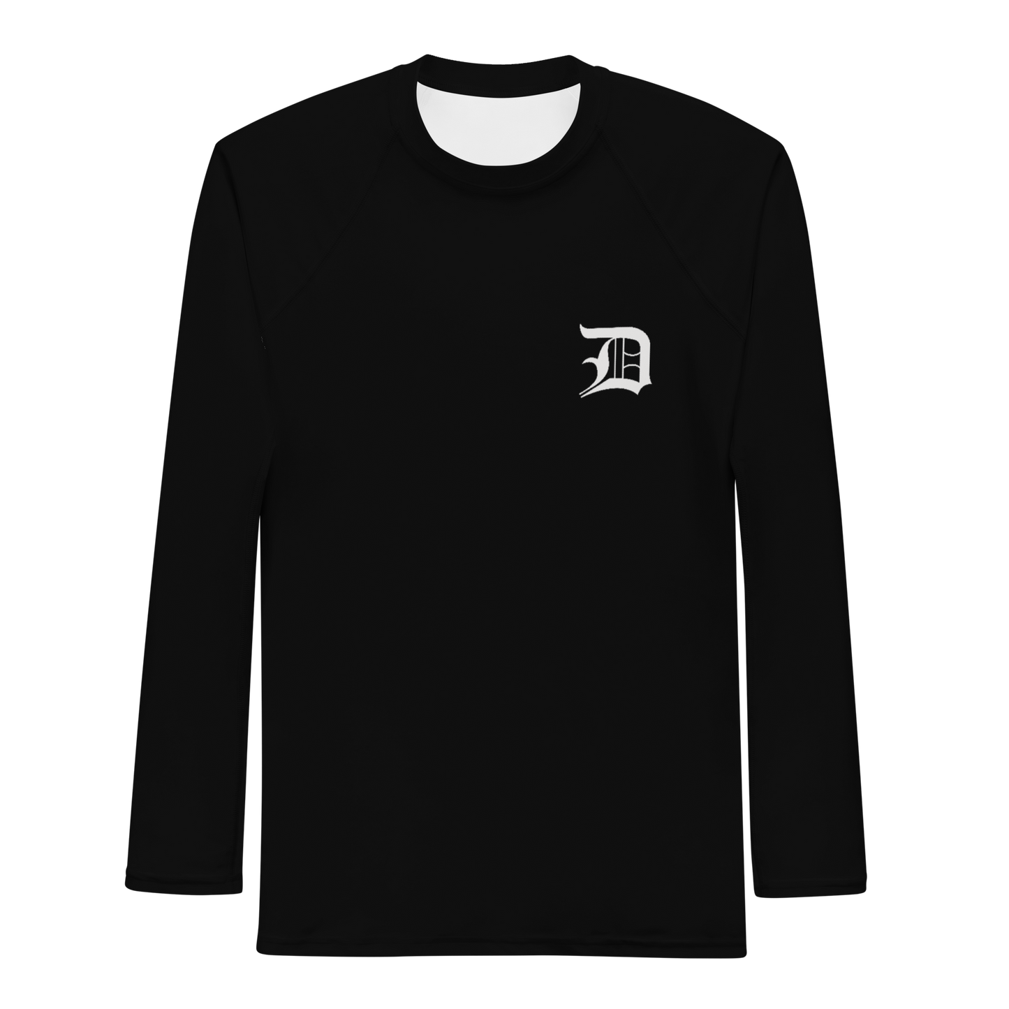 Detroit 'Old English D' Rash Guard | Men's - Black