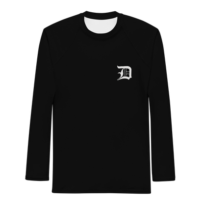 Detroit 'Old English D' Rash Guard | Men's - Black