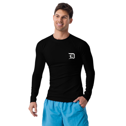 Detroit 'Old English D' Rash Guard | Men's - Black