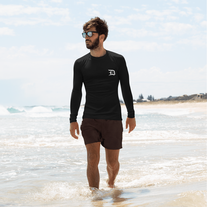 Detroit 'Old English D' Rash Guard | Men's - Black