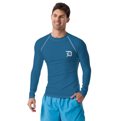 Detroit 'Old English D' Rash Guard | Men's - Blueberry