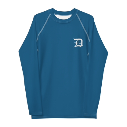 Detroit 'Old English D' Rash Guard | Men's - Blueberry