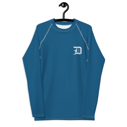 Detroit 'Old English D' Rash Guard | Men's - Blueberry