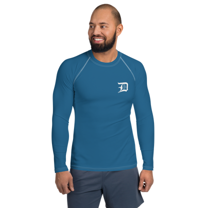 Detroit 'Old English D' Rash Guard | Men's - Blueberry