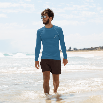 Detroit 'Old English D' Rash Guard | Men's - Blueberry