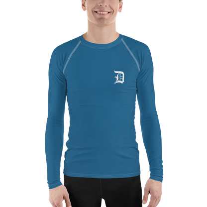 Detroit 'Old English D' Rash Guard | Men's - Blueberry