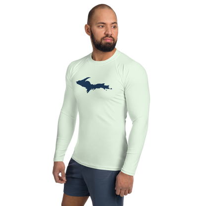 Michigan Upper Peninsula Rash Guard (w/ UP Outline) | Men's - Dew Green