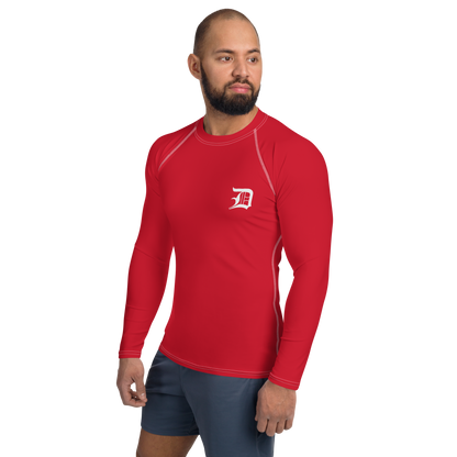 Detroit 'Old English D' Rash Guard | Men's - Aliform Red