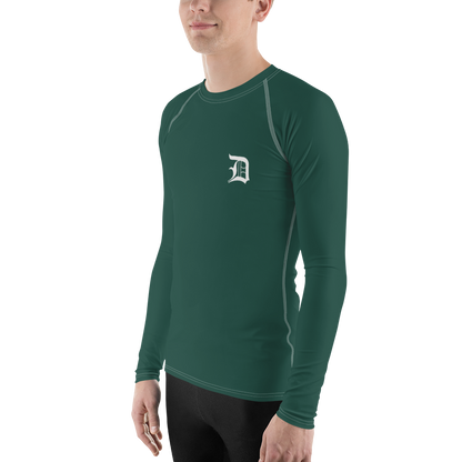 Detroit 'Old English D' Rash Guard | Men's - Laconic Green